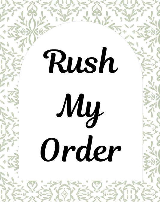RUSH ORDER FEE