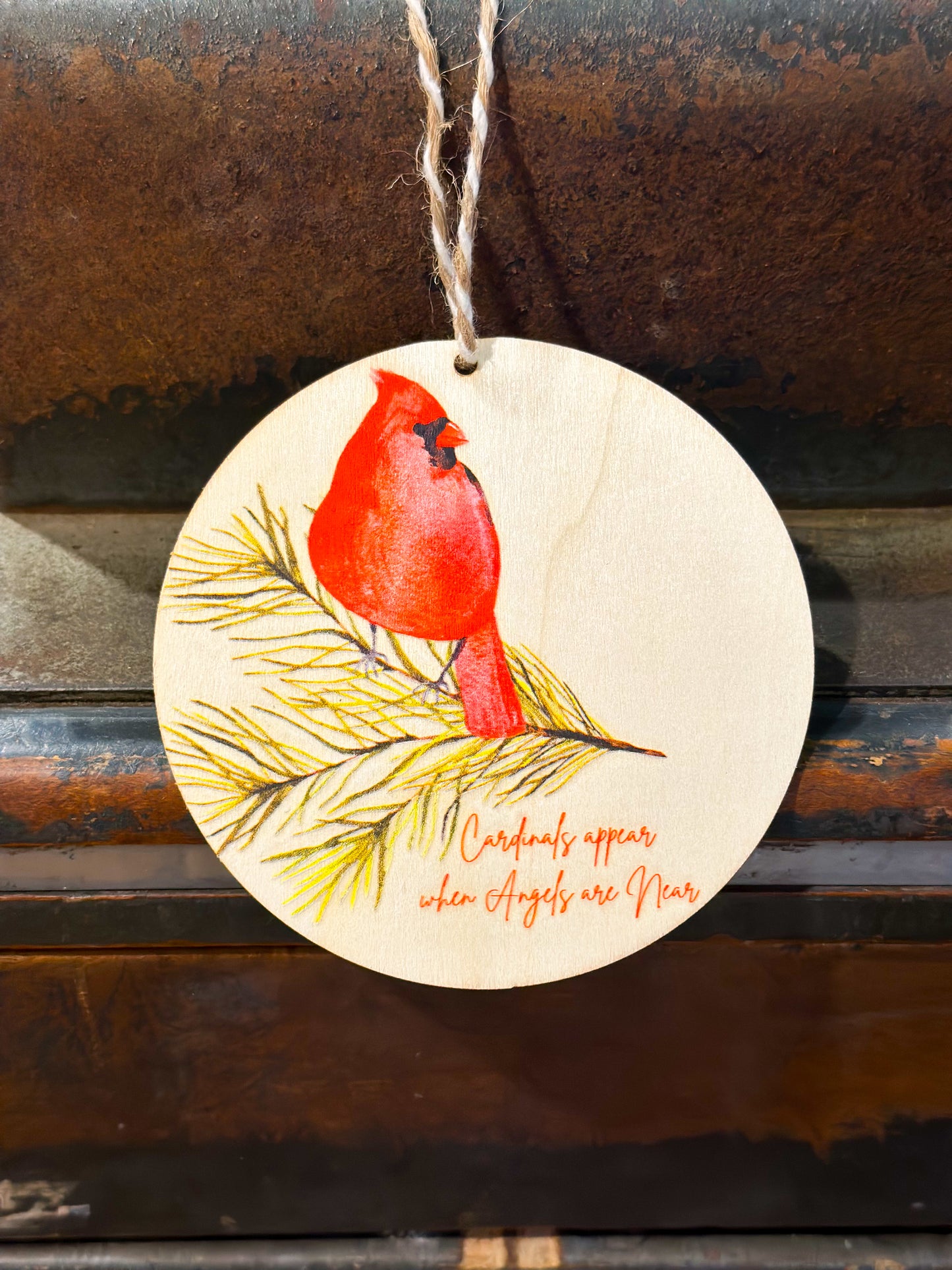 Cardinal Angel Ornament