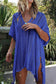 Cutout V-Neck Cover-Up with Tassel