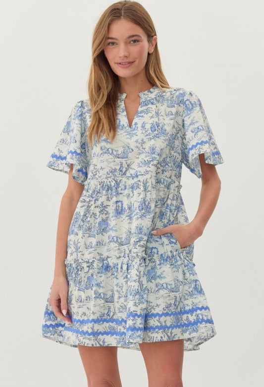 Tiff Toile Dress