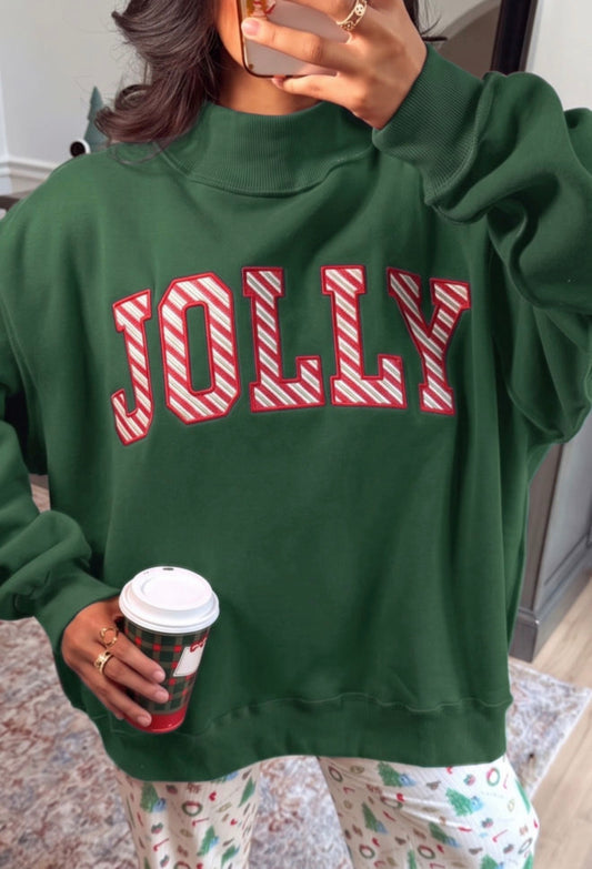 Jolly Mock Neck Sweatshirt