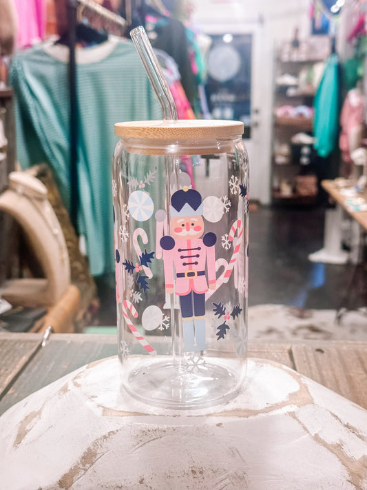 Nutcracker Glass Cup