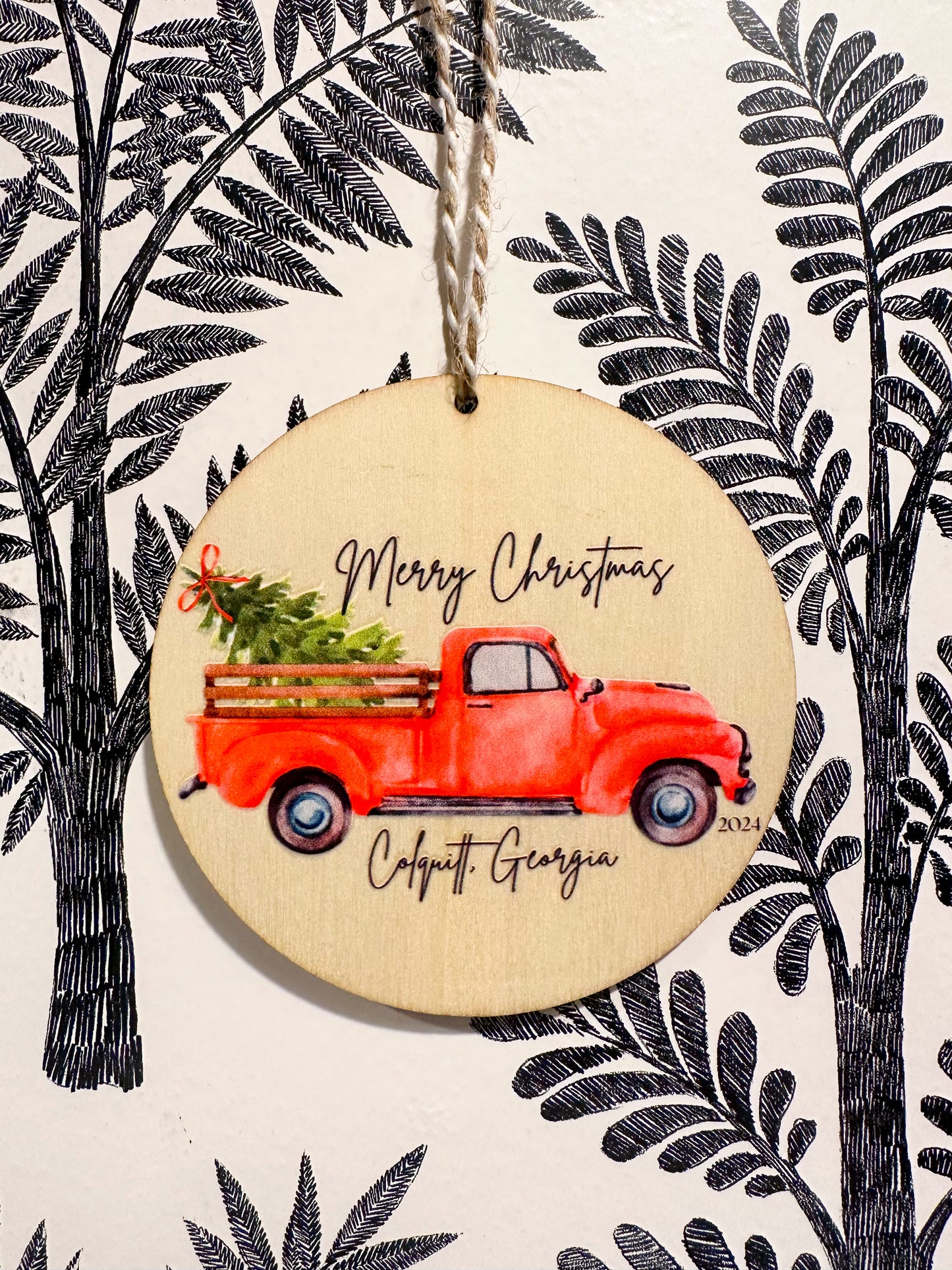 Red Truck Colquitt Ornament