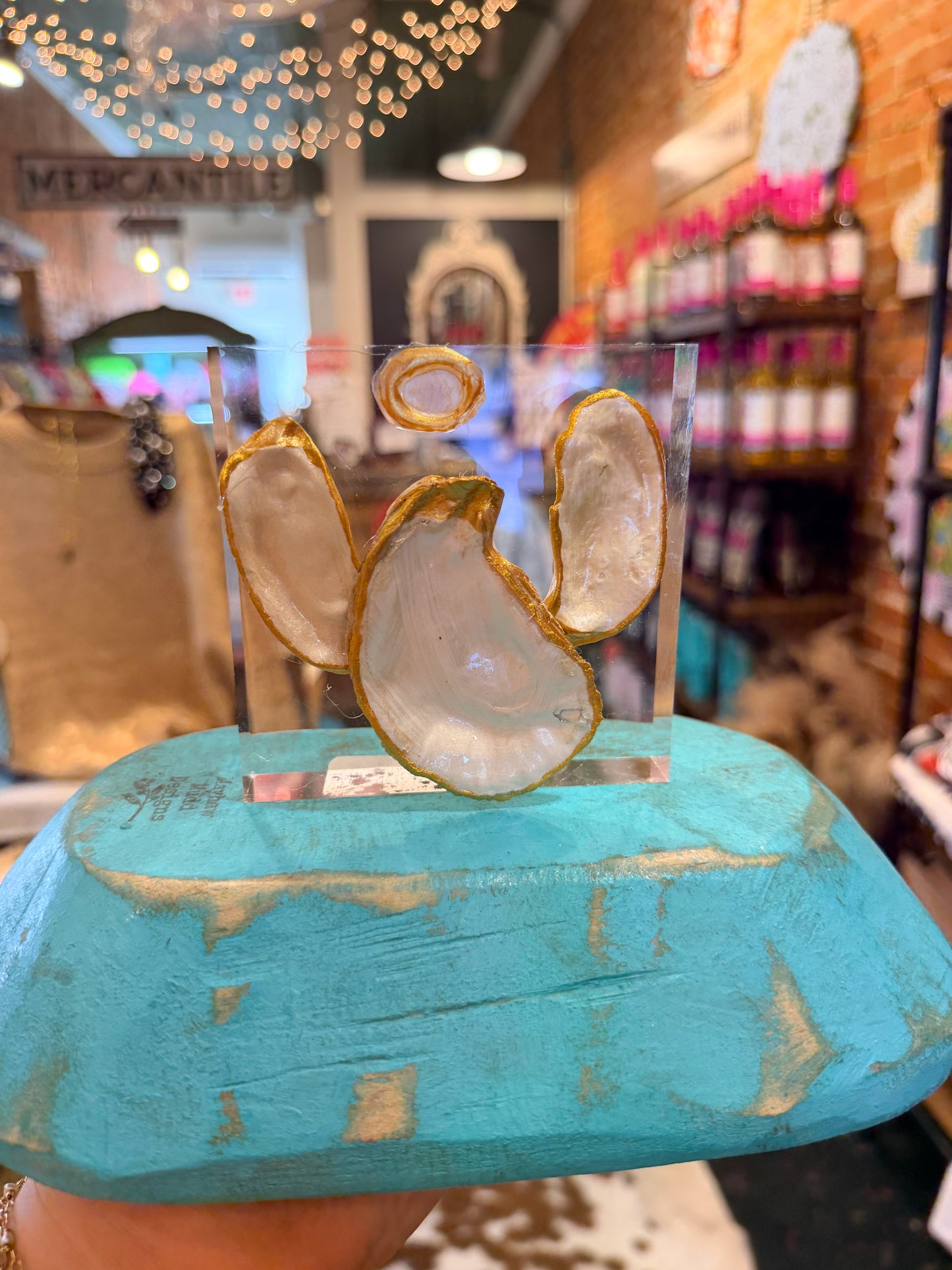 Oyster Angel Acrylic Block (Heart of Darley)