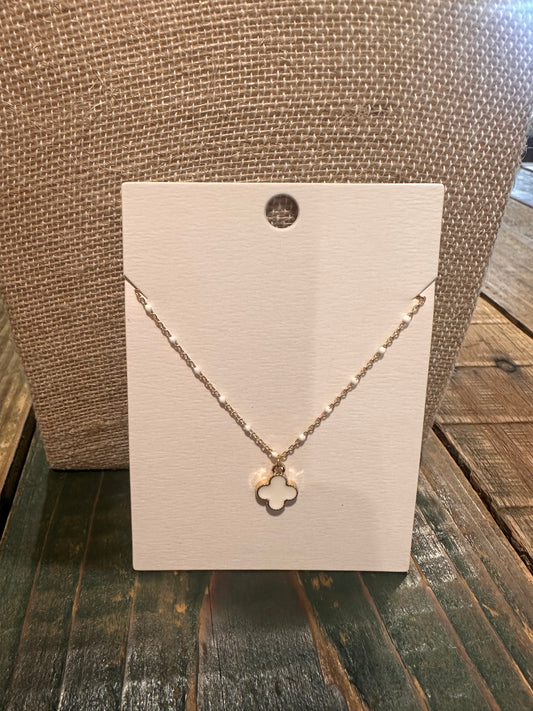 White Clover Necklace