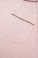 Dusty Pink Exposed Seam Detail Loose T-shirt