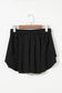 Black Drawstring High Waist Lined Tennis Skorts