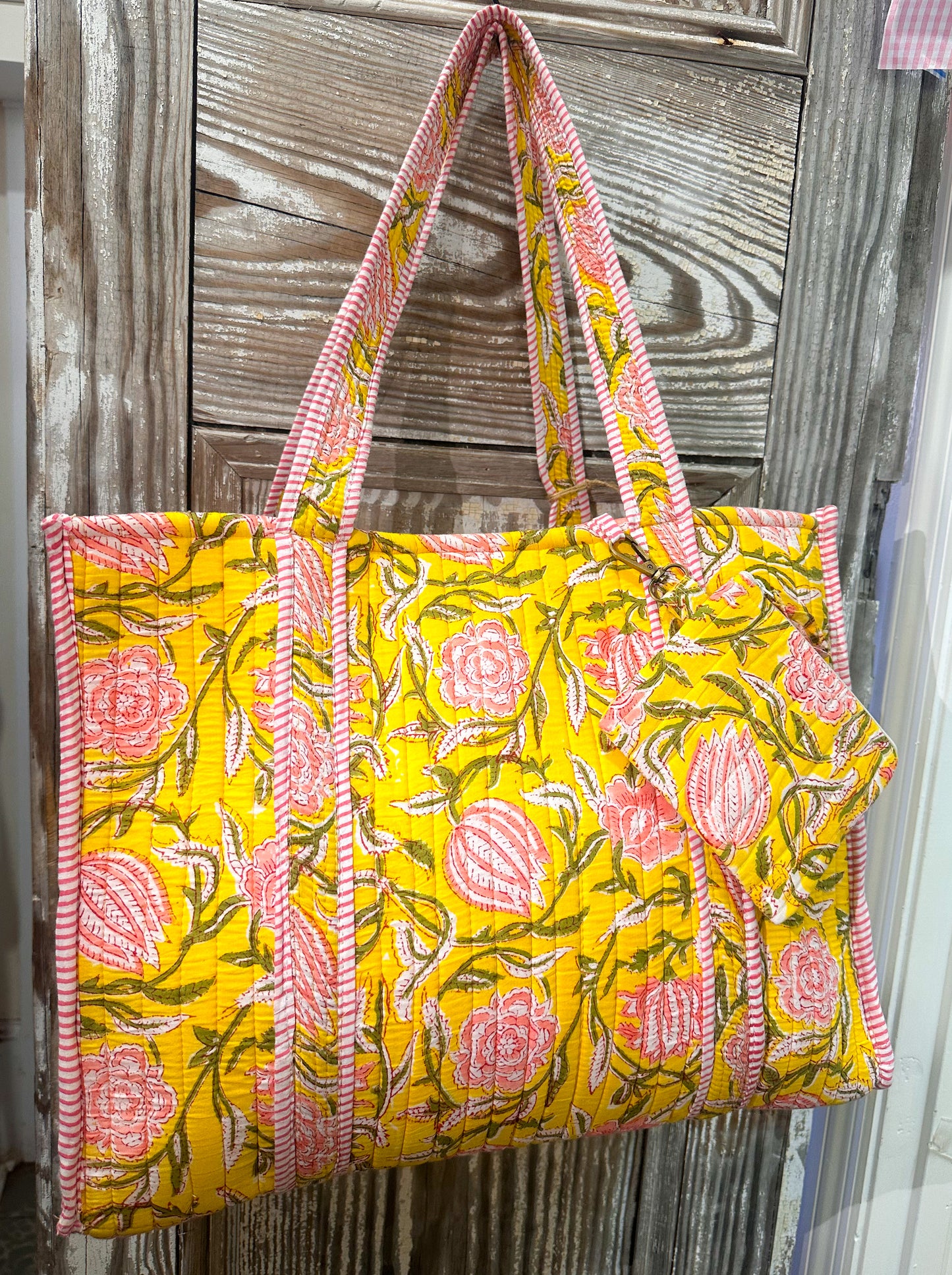 Bridgette Floral Quilted Tote