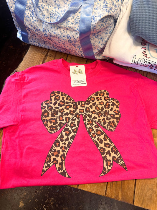 Leopard Bow Tee