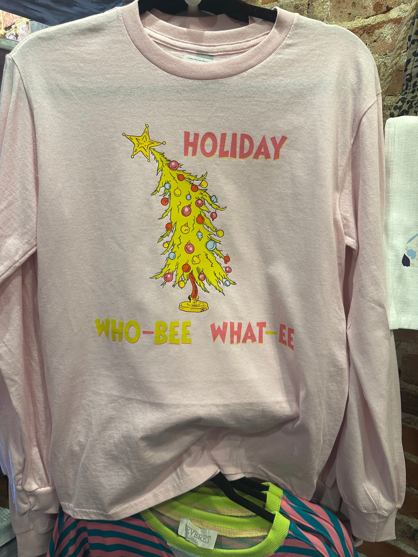 Holiday Who-bee What-ee Long Sleeve Tee