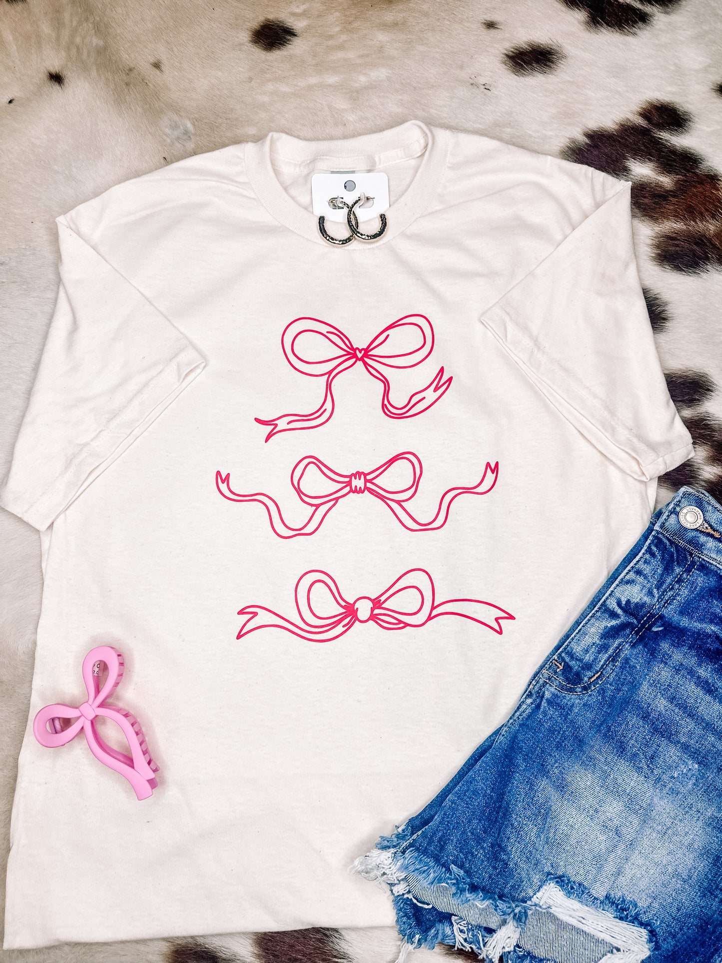 Pink Bow Tee