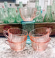 Billie Ann Pink Vintage Tea Glasses