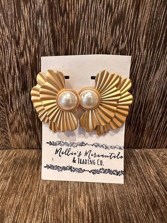 Matte Magnolia Earrings
