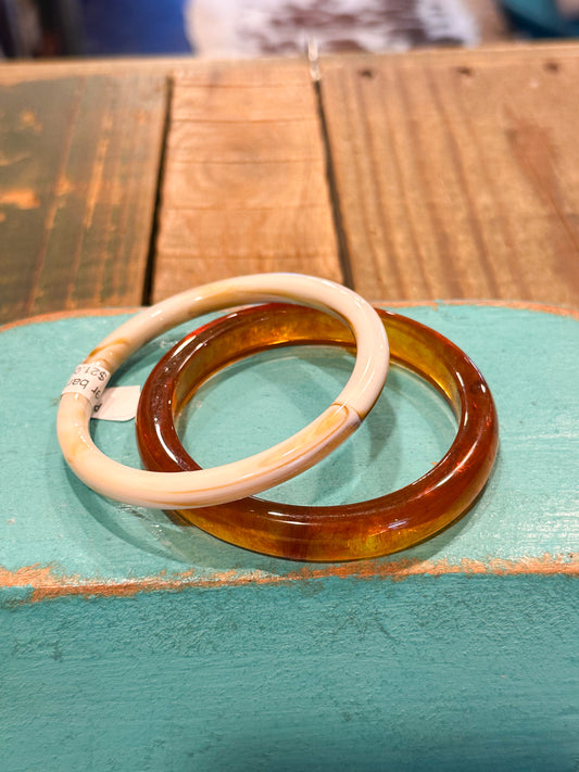 Amber bangle set