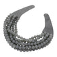 Gemma Beaded Necklace (lt grey)