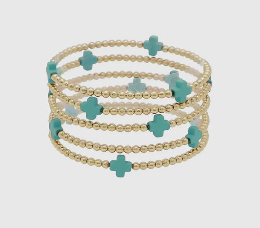 Hope Bracelet Set Turquoise