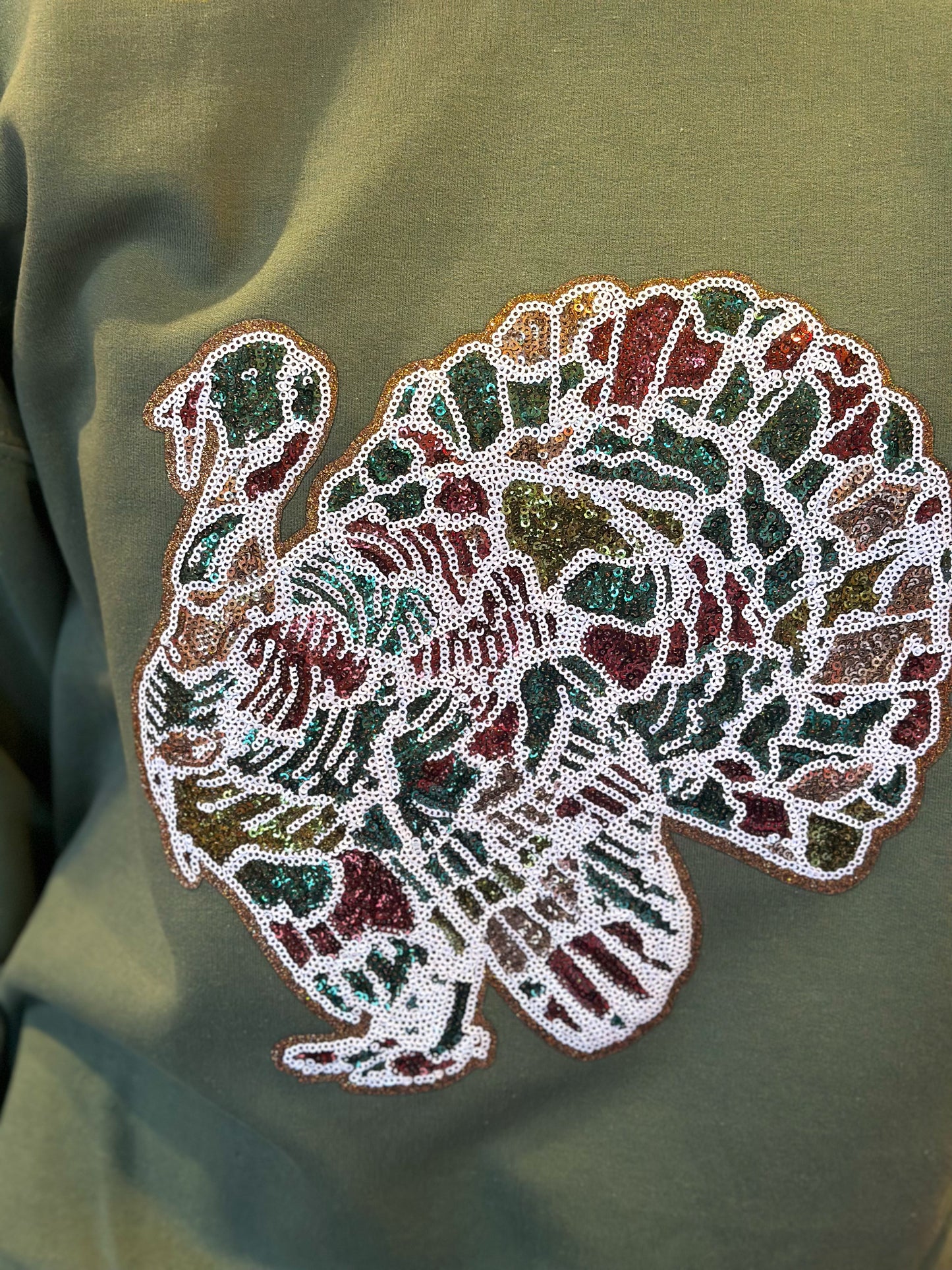 Sequin Turkey Sweatshirt