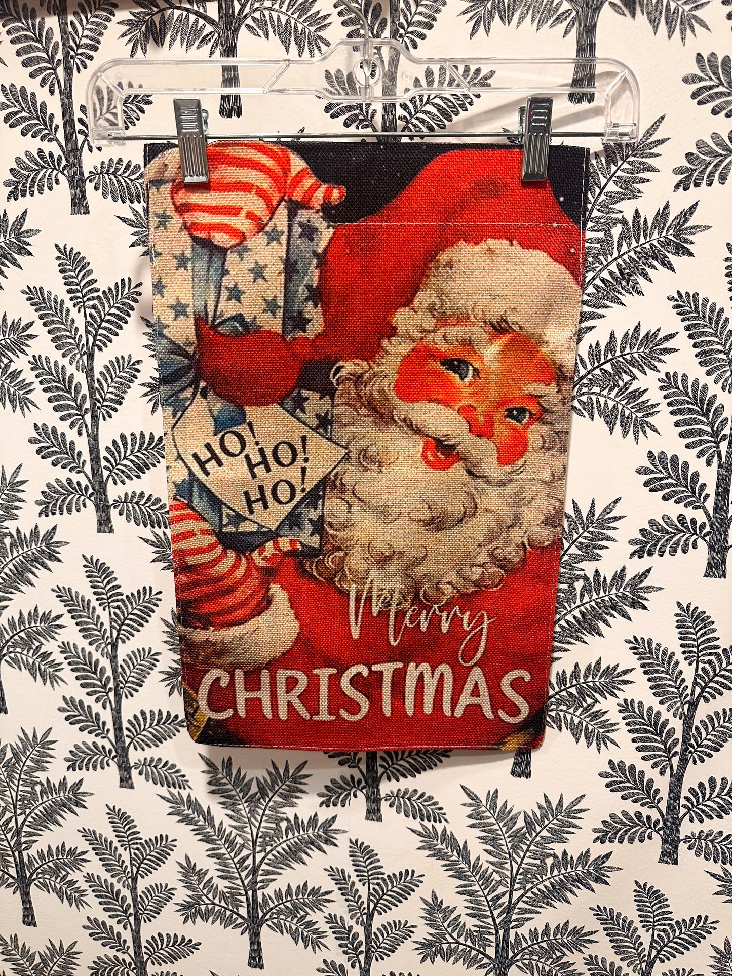 Retro Merry Christmas Garden Flag