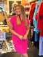 Sutton Sweater Dress (Hot Pink)