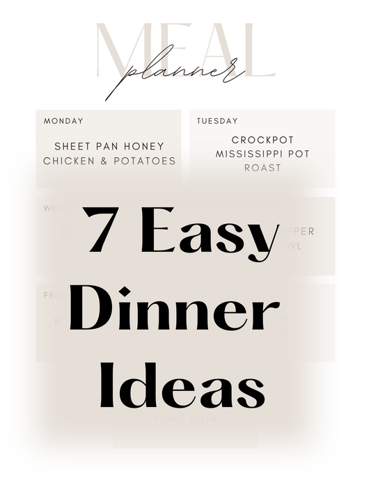 7 Day Dinner Meal Planner
