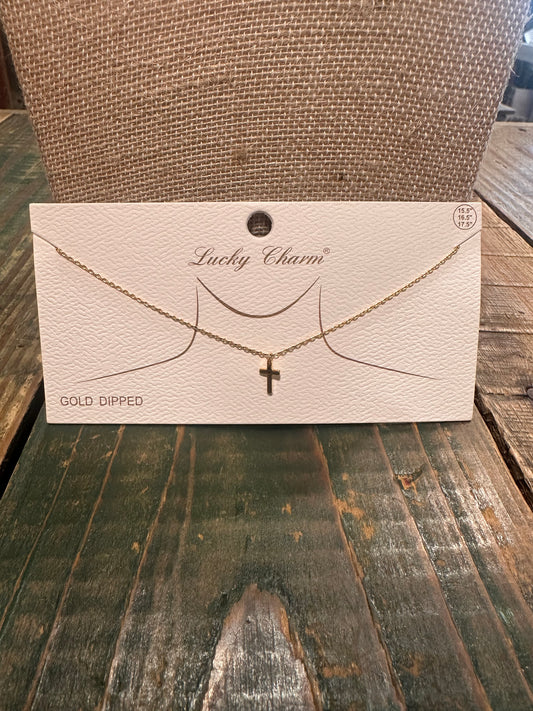 Faith Necklace Gold Dipped