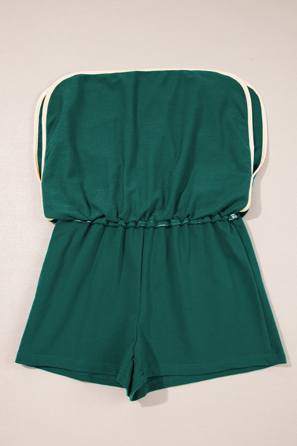 Evergreen Colorblock Edge Drop Shoulder T Shirt and Skort 2Pcs Set