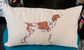 Cross-Stitch Dog Pillow Cover