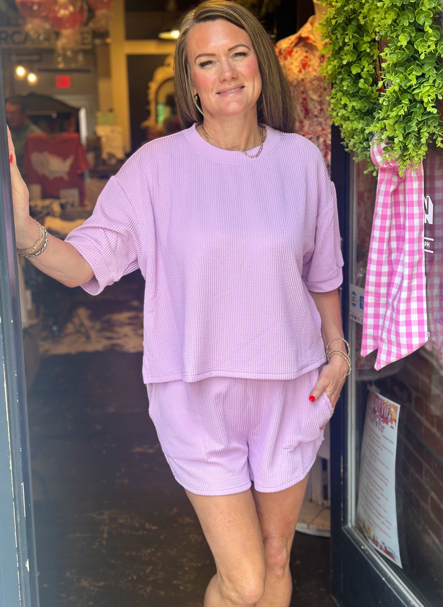 Ross Ribbed Set (lilac)