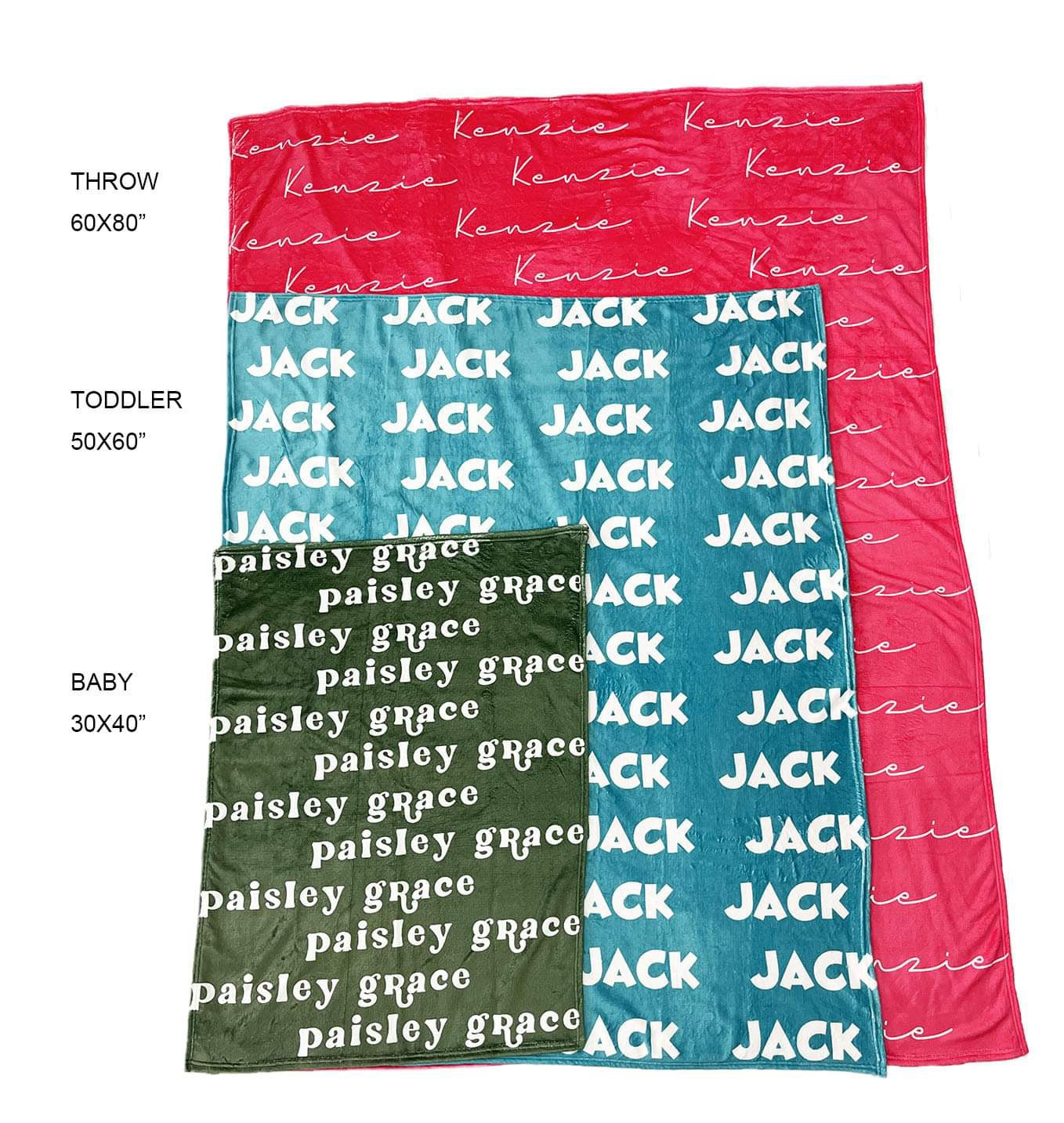 Custom Name Blanket (Baby Size)