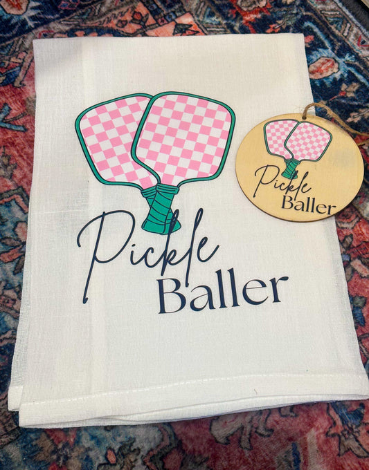 Pickle Baller Tea Towel