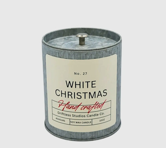 White Christmas Candle