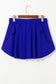 Dark Blue Drawstring High Waist Lined Tennis Skorts