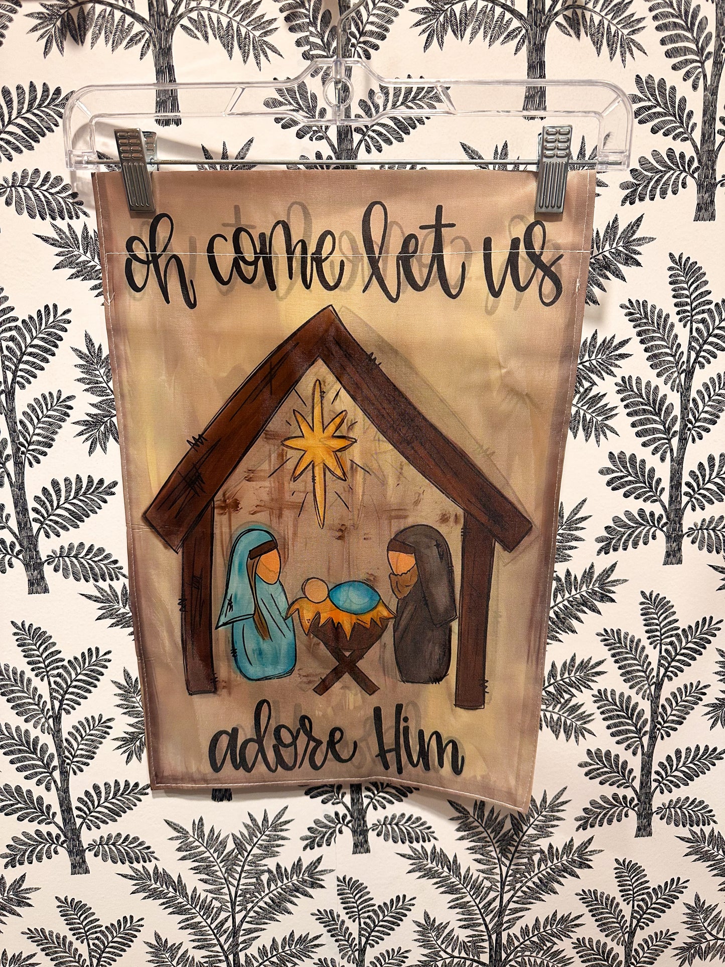 Adore Him Garden Flag