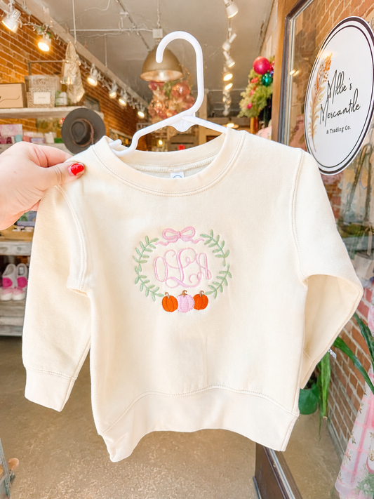 Monogram Pumpkin Crest Shirt