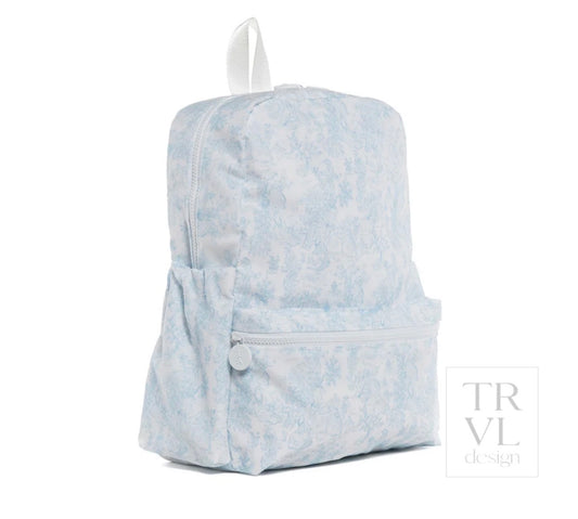 TRVL Backpacker (Bunny Toile Blue)