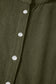 Vineyard Green Corduroy Snap Buttons Empire Waist Bracelet Sleeve Dress