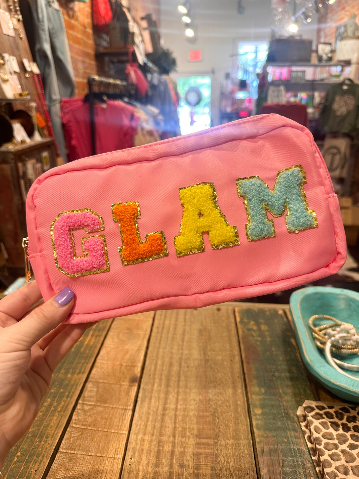 Glitzy Glam Patch Bag