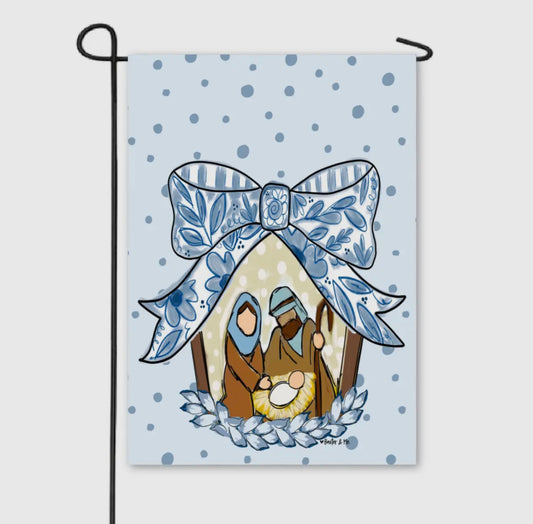 Nativity Garden Flag