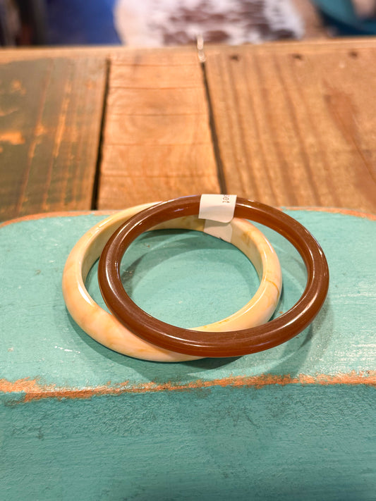 Amber bangle set