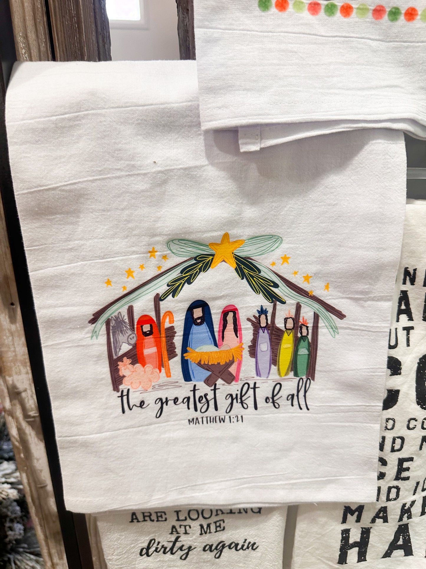 Greatest gift tea towel