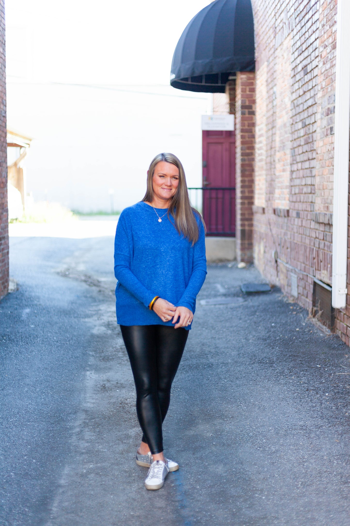 Nellie Navy Dolman Sweater