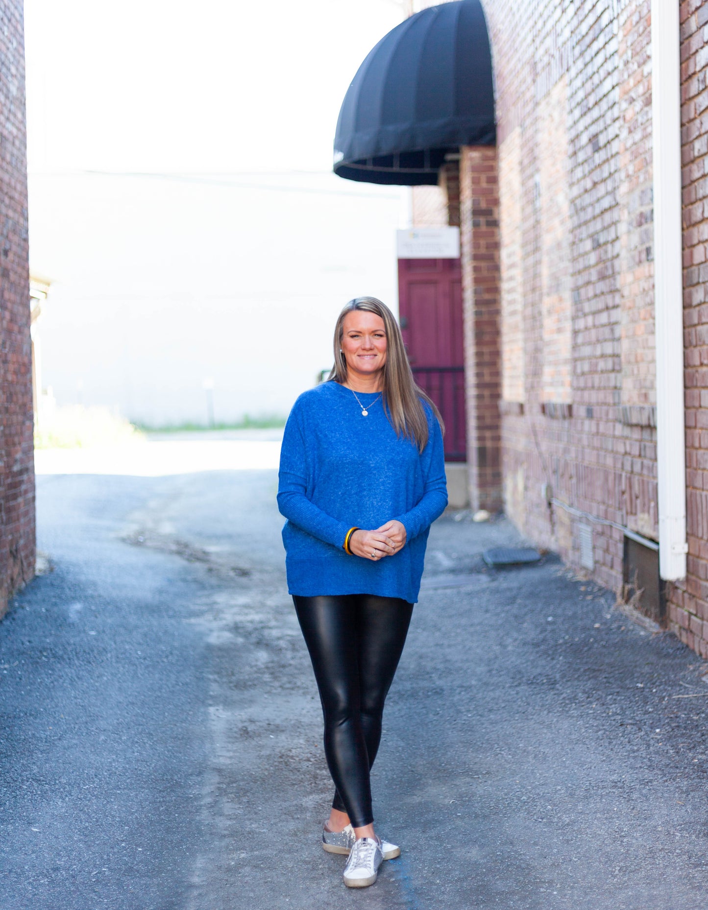 Nellie Navy Dolman Sweater