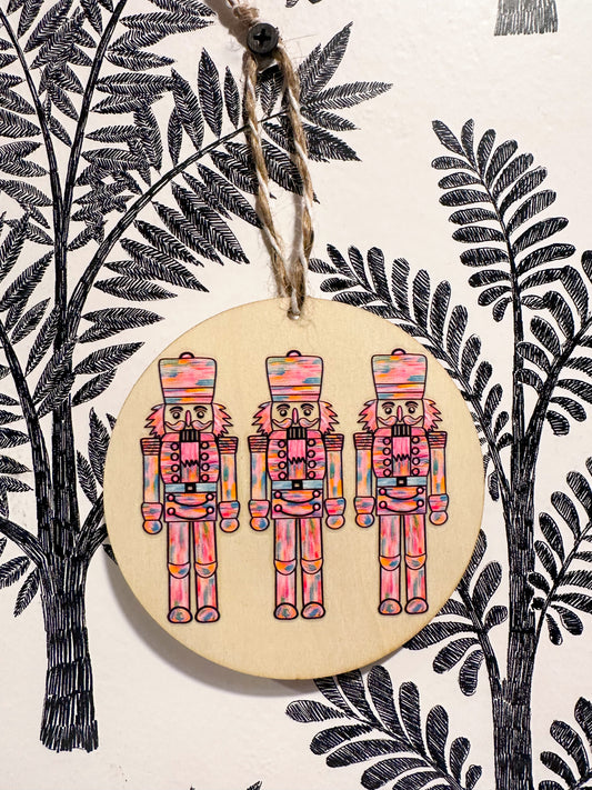 Watercolor Nutcracker Ornament