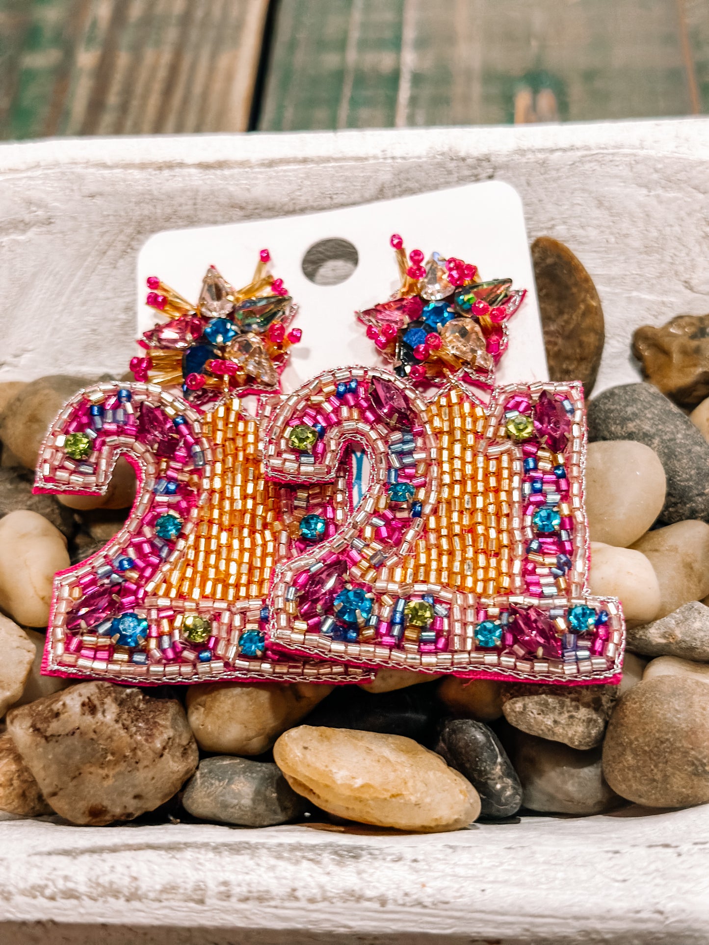 Birthday beaded Earrings