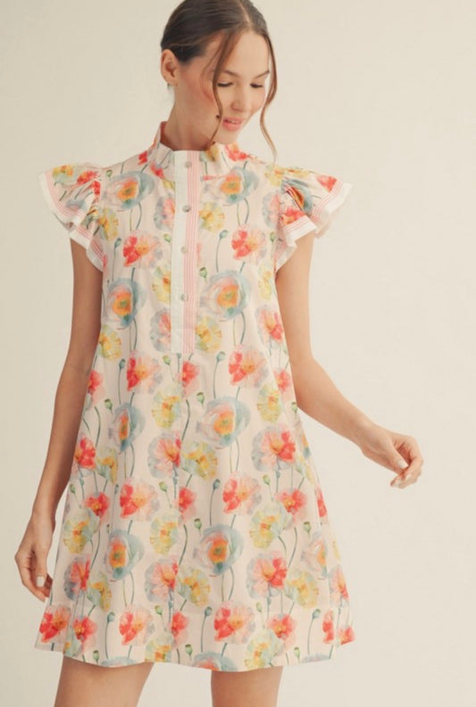 Frilly Floral Dress
