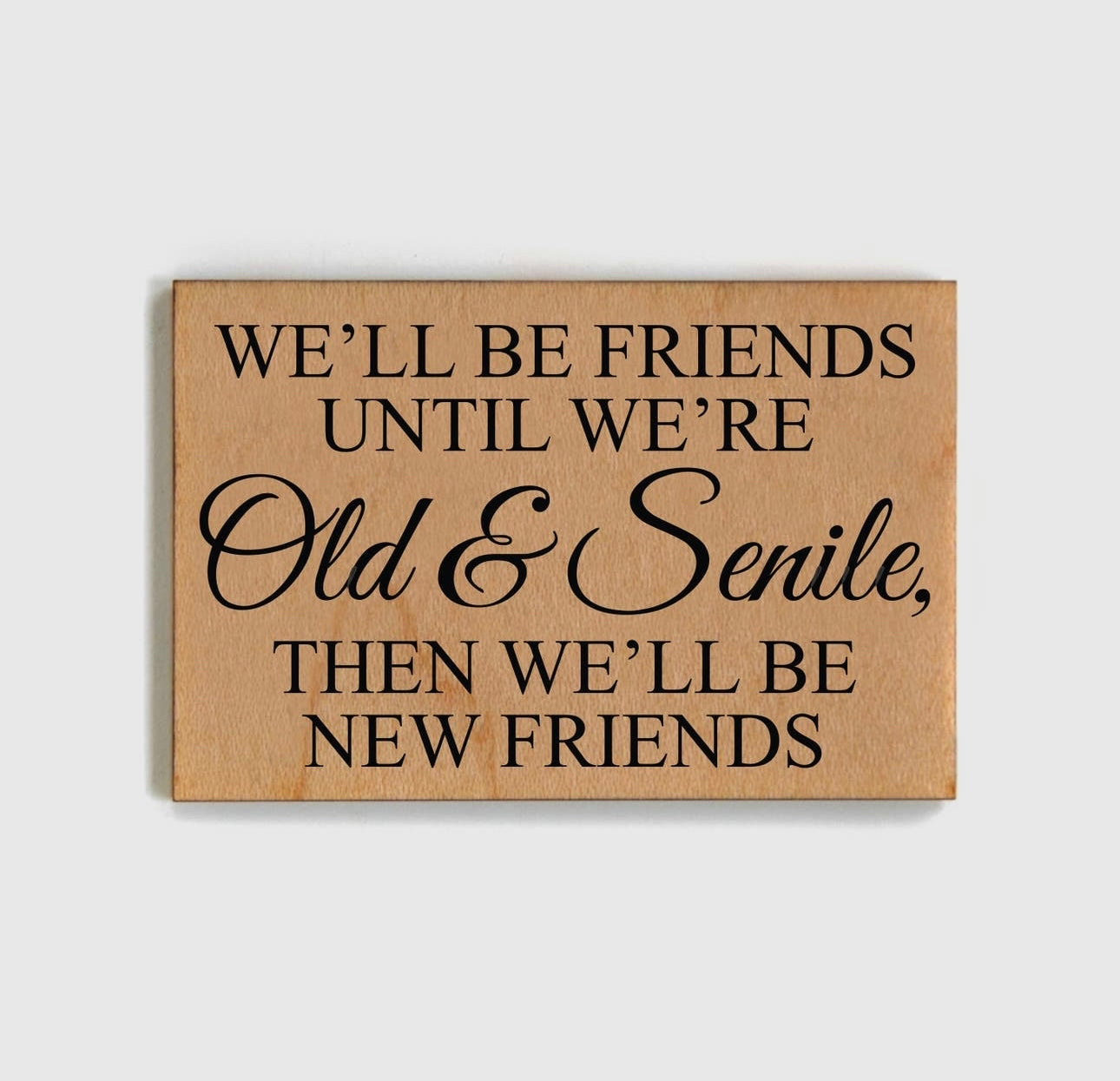 Be friends until we are old- Magnets