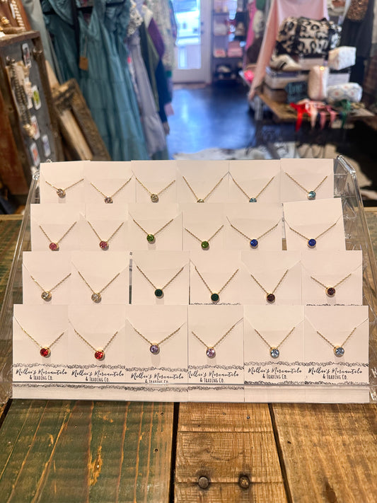 Dainty Birthstone Necklace