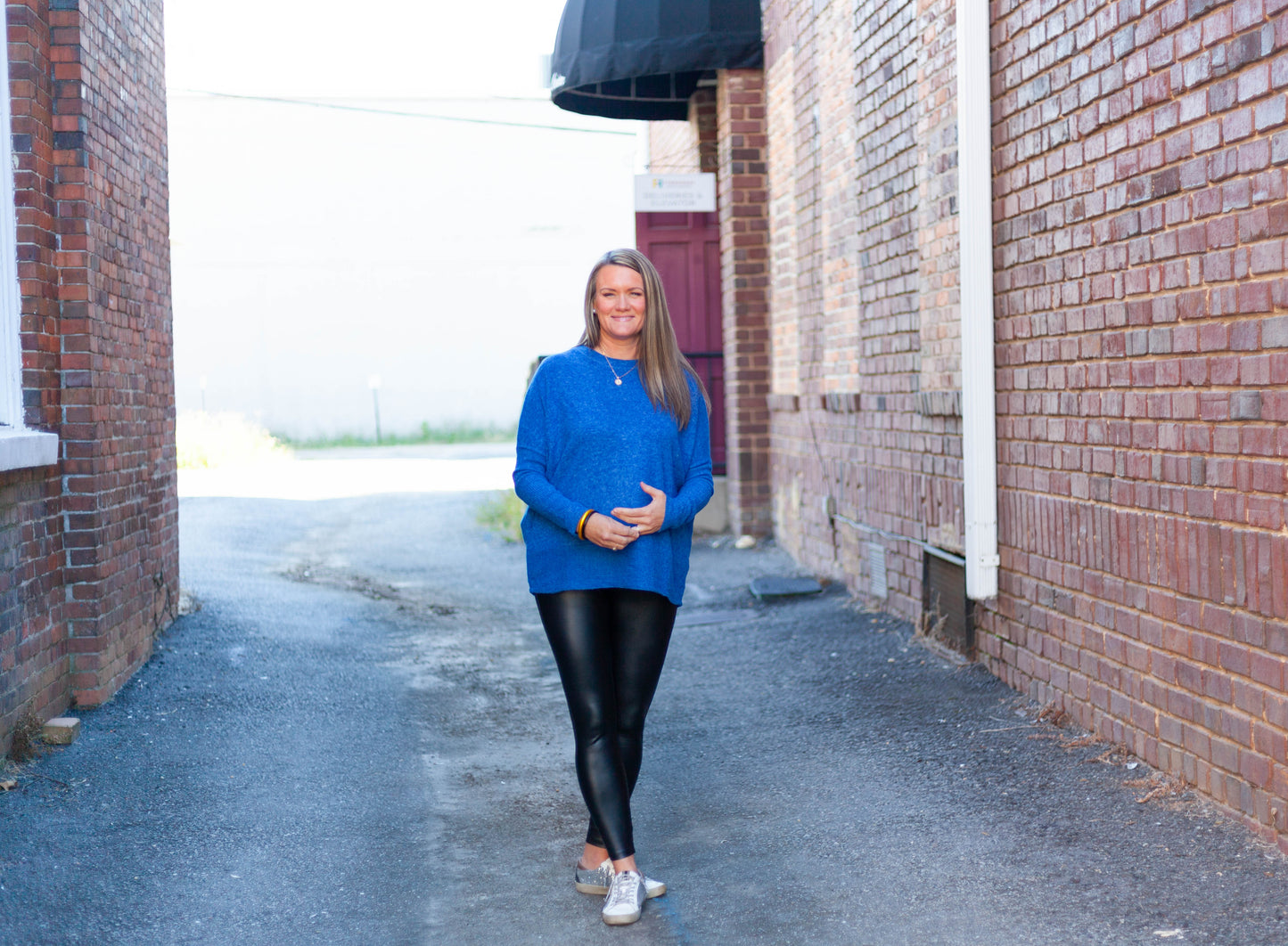 Nellie Navy Dolman Sweater