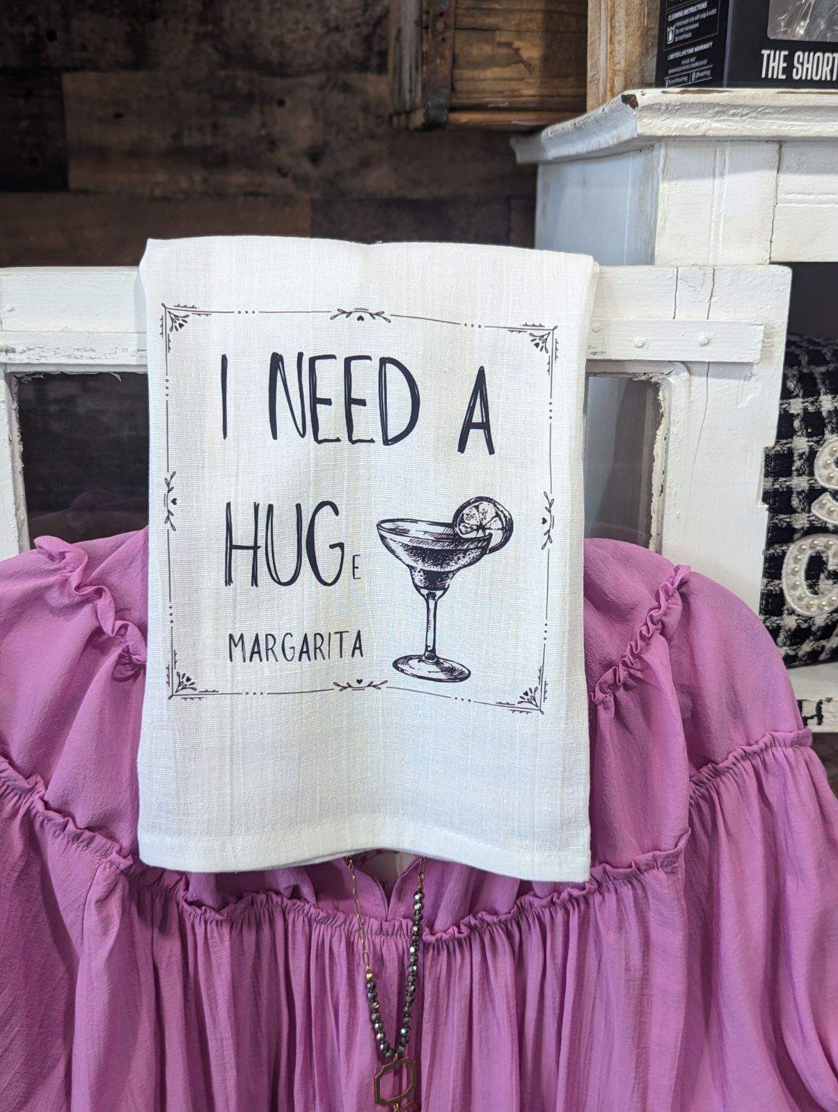 I Need a Hug Tea Towel