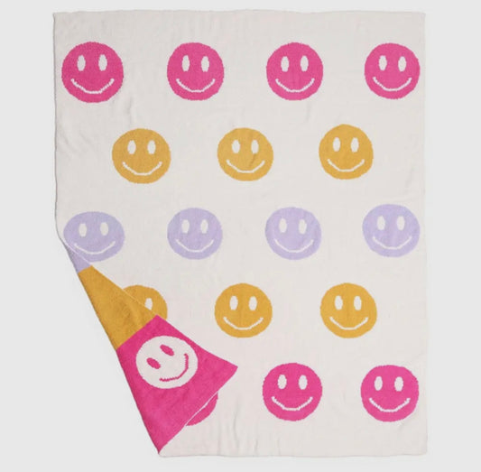 Luxe Smiley Blanket